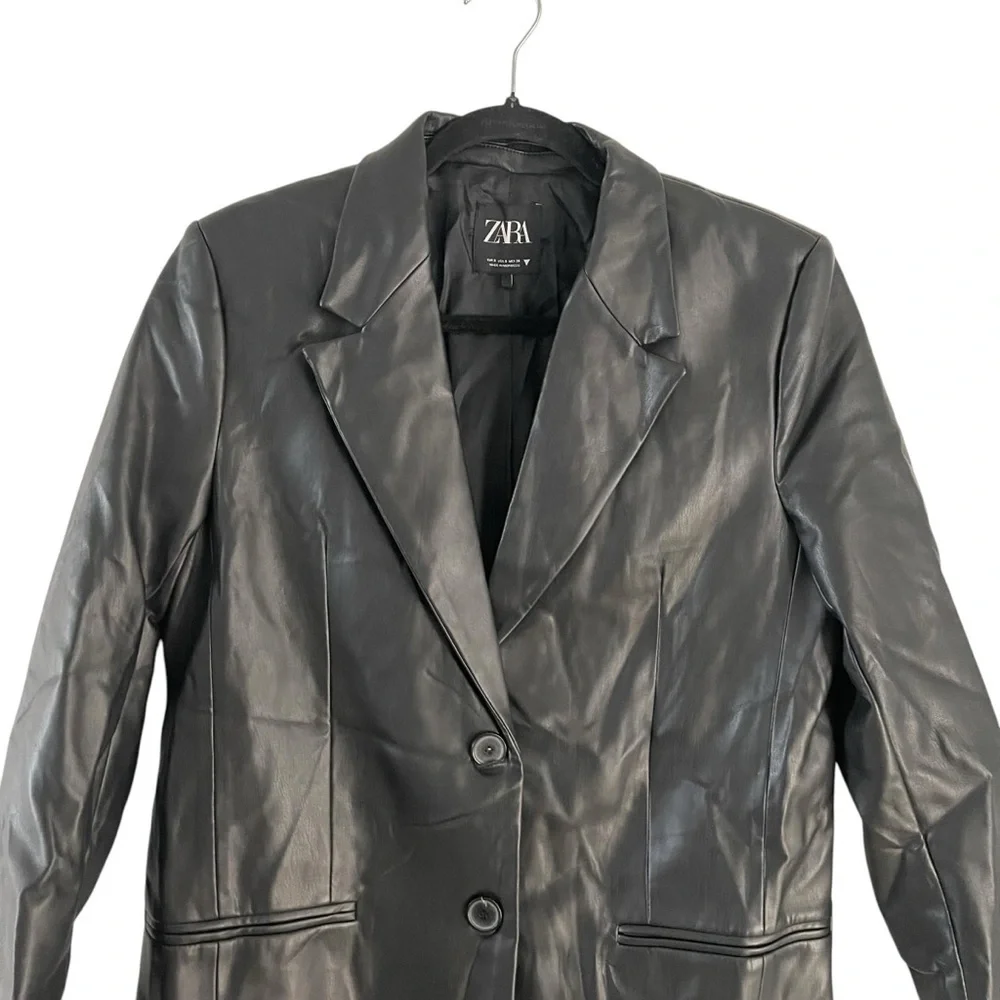 Zara Women Leather Jacket Size S